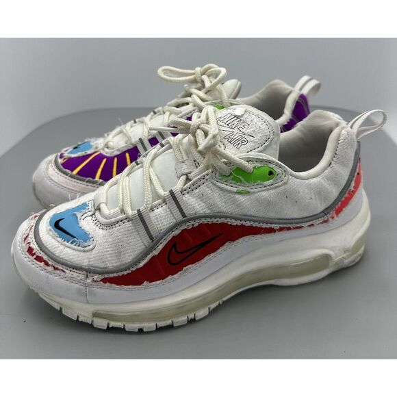 red and purple air max 98